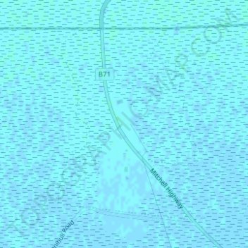 Barringun topographic map, elevation, terrain