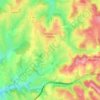 Saint-Just-la-Pendue topographic map, elevation, terrain