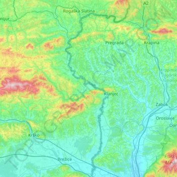 Sotla / Sutla topographic map, elevation, terrain