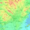 Linyi topographic map, elevation, terrain