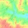 Denston topographic map, elevation, terrain