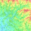 River Uck topographic map, elevation, terrain