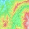 飯山市 topographic map, elevation, terrain