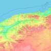 Chelif River topographic map, elevation, terrain