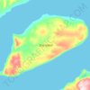 Stor Island topographic map, elevation, terrain