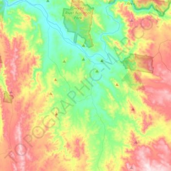 Keera topographic map, elevation, terrain