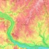 Potomac topographic map, elevation, terrain