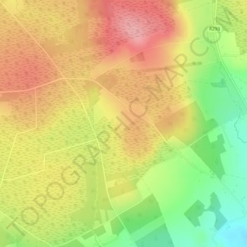 Cloonmeen topographic map, elevation, terrain