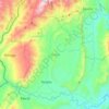 Tesalia topographic map, elevation, terrain