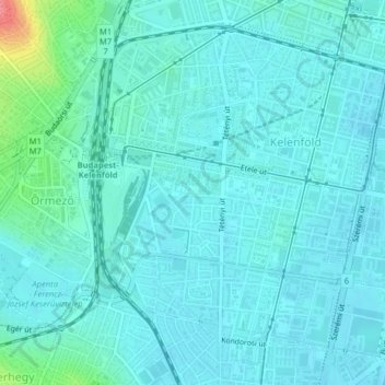 1119 topographic map, elevation, terrain