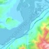 Lake Waihola topographic map, elevation, terrain
