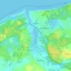 Ustka topographic map, elevation, terrain