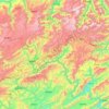 Hefeng County topographic map, elevation, terrain