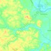 Sungai Pandan topographic map, elevation, terrain