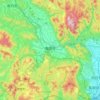 Kameoka topographic map, elevation, terrain