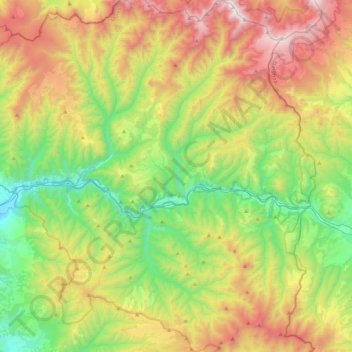 Lunca Bradului topographic map, elevation, terrain