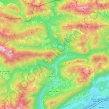 Brandenberg topographic map, elevation, terrain