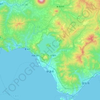 Date topographic map, elevation, terrain