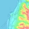 Sidon topographic map, elevation, terrain