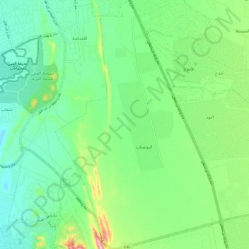 Al Ruwaydat topographic map, elevation, terrain