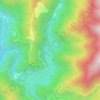 水窪湖 topographic map, elevation, terrain