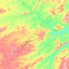 Aiuaba topographic map, elevation, terrain