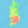 King Island Council topographic map, elevation, terrain