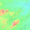 Choró topographic map, elevation, terrain