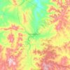 Bornuur topographic map, elevation, terrain