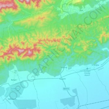 Balijan ADC topographic map, elevation, terrain