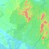 Akamkpa topographic map, elevation, terrain