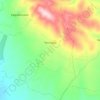 Chetirce topographic map, elevation, terrain