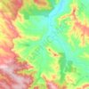 Strath Creek topographic map, elevation, terrain