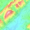 Munslow topographic map, elevation, terrain
