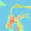 Sulawesi Tengah topographic map, elevation, terrain