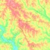 Treutlen County topographic map, elevation, terrain