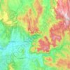 Yarra-Ranges-Nationalpark topographic map, elevation, terrain
