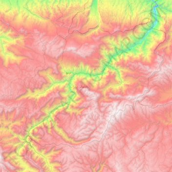 Balkhab topographic map, elevation, terrain
