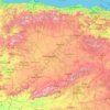 Castela e Leão topographic map, elevation, terrain