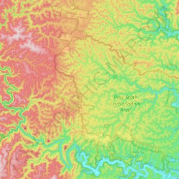 Colo Heights topographic map, elevation, terrain