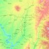 Lin County topographic map, elevation, terrain