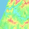 A dos Cunhados e Maceira topographic map, elevation, terrain