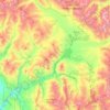 Taylor River topographic map, elevation, terrain