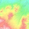 Semende Darat Tengah topographic map, elevation, terrain