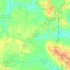 Kecamatan Kandis topographic map, elevation, terrain