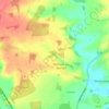 Witham on the Hill topographic map, elevation, terrain