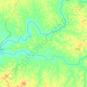 Bakote topographic map, elevation, terrain