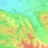 Vaudrey topographic map, elevation, terrain