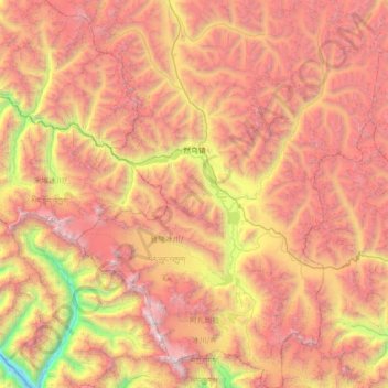 Ra'og topographic map, elevation, terrain