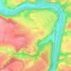 Roztoky topographic map, elevation, terrain
